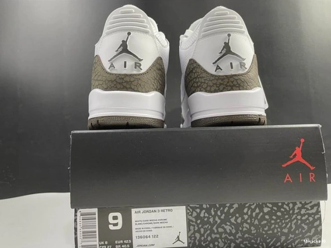 Reps TBkick 3 136064-122 Retro Air Jordan (2018) Mocha 0712